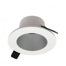  NIOC-4RNDCHW - 4" Iolite Can-less Round Downlight Trim, Haze Reflector / White Flange