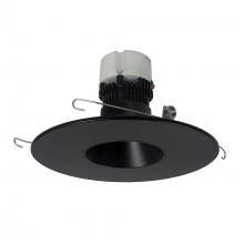  NPR-56RNDCCDXBB - 5"/6" Pearl LED Round Retrofit Reflector, 800lm / 12W, Comfort Dim, Black Reflector / Black