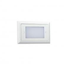  NSW-642/30W - Mia Die-Cast Mini LED Step Light w/ Frosted Lens Face, 74lm, 1.5W, 3000K, White, 120V Dimming