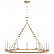Visual Comfort & Co. Signature Collection RL CHC 5874AB/NRT - Darlana XL Wrapped Ring Chandelier