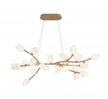  10115-03 - Belluno, 26 Light Oval LED Chandelier, Champagne gold