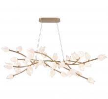  10116-03 - Belluno, 37 Light Oval LED Chandelier, Champagne gold