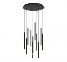  10143-02 - Amalfi, 11 Light Round LED Chandelier, Matte Black