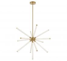  10154-07 - Volterra, Large LED Chandelier, Plated Brushed Gold