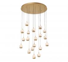  10205-030 - Baveno, 19 Light Round LED Chandelier, Painted Antique Brass