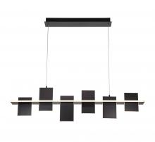  12081-036 - Affilato, 6 Light Linear LED Chandelier, Satin Black