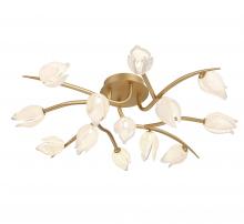  12085-03 - Belluno,13 Light LED Ceiling Mount, Champagne Gold