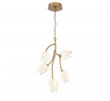  12088-03 - Belluno, 5 Light LED Pendant, Champagne Gold