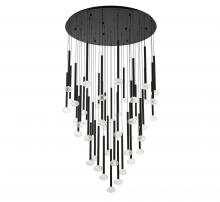  12122-02 - Calcolo, 19 Light Round LED Chandelier, Matte Black