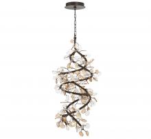  12196-043 - Pisa, 23 Light LED Chandelier, Black with Gold Accent