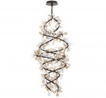  12224-043 - Pisa, 40 Light LED Grand Chandelier, Black with Gold Accent