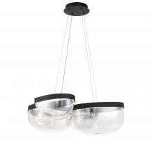  12236-08 - Aveah, 4 Light LED Chandelier, Sand Black