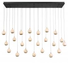  12241-02 - Baveno, 23 light Rectangular LED Chandelier, Matte Black