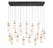  12248-02 - Verona, 20 light Rectangular LED Chandelier, Matte Black