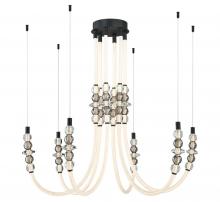  12284-02 - Alcamo, 6 Light LED Chandelier, Matte
Black