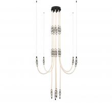  12285-02 - Alcamo, 8 Light LED Chandelier, Matte
Black