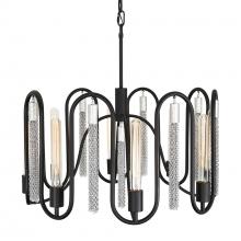  354P08MBCH - Darden 8-Lt Pendant - Matte Black/Painted Chrome