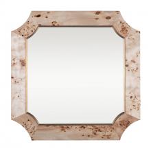 Varaluz 449MI36B - Farra 36x36 Wall Mirror - Poplar Burl/Weathered Brass