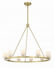  ARA-10265-SB-ST - Aragon 10 Light LED Soft Brass Chandelier