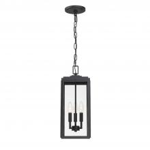  BYR-80105-MK - Byron 3 Light Matte Black Outdoor Pendant