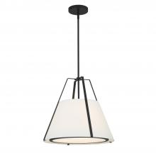  FUL-904-BK - Fulton 3 Light Black Pendant