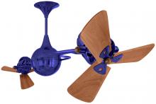  IV-BLUE-WD - Italo Ventania 360° dual headed rotational ceiling fan in Safira (Blue) finish with solid sustain