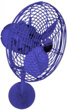  MP-BLUE-MTL - Michelle Parede vintage style wall fan in Safira (Blue) finish.