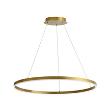  CIR-3263C-AGB - 63W Chandelier, Aged Brass with White Acrylic Diffuser