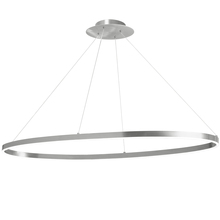  CIR-4463C-SV - 63W Horizontal Chandelier, Silver with White Acrylic Diffuser