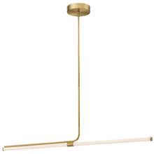  CVT-4824LEDHP-AGB - 24W Horizontal Pendant, Aged Brass w/ White Acrylic Diffuser