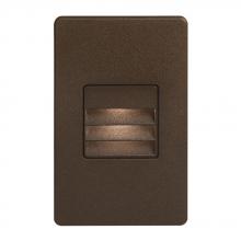  DLEDW-234-BZ - 120VAC input, L125mmxW78mmxH37mm, 2700K, 3.3W IP65, Bronze Wall LED Light with Louver