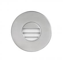  DLEDW-330-BA - 120VAC input, Ø88xH82mm, 2700K, 3.3W IP65, Brushed Aluminum Wall ED Light with Louver.