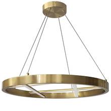  DNT-2440LEDC-AGB - 40W Chandelier, Aged Brass w/ White Silicone Diffuser