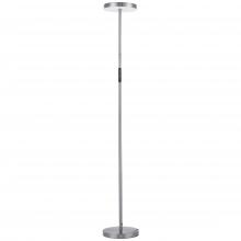  FCE-5430LEDF-SN - 30W Floor Lamp Satin Nickel with White Acrylic Diffuser