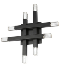  FCS-1432W-MB - 24W Matte Black Wall Sconce w/ Acrylic Diffuser