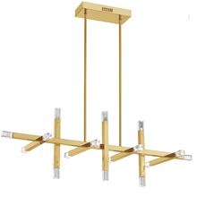  FCS-4064HC-AGB - 48W Horizontal Aged Brass Chandelier w/ Acrylic Diffuser