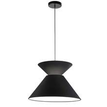  PAT-181P-BK-797 - 1 Light Patricia Pendant, Matte Black with Black Shade