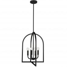  PLA-164P-MB - 4 Light Incandescent Pendant Matte Black