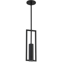  PLN-151P-MB - 1 Light Halogen Pendant, Matte Black