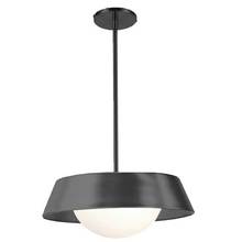  PLT-1610LEDP-MB - 10W Pendant, Matte Black w/ Opal Glass