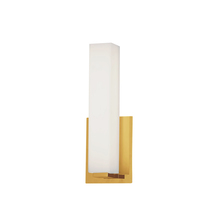  VLD-172-10-AGB - 12W Aged Brass Vanity Light w/ White Glass