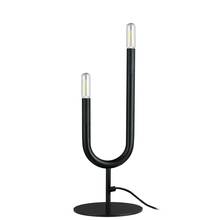  WAN-172T-MB - 2 Light Incandescent Table Lamp, Matte Black