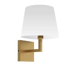  WHN-91W-AGB-WH - 1 Light Incandescent Wall, Sconce Aged Brass with White Shade