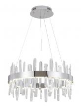  FT70C24CR - LED Chandelier  Stainless Steel & Crystal