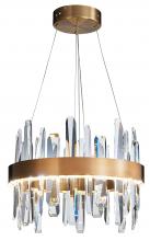  FT70C24G - LED Chandelier Stainless Steel & Crystal