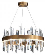  FT71C32G - LED Chandelier Stainless Steel & Crystal