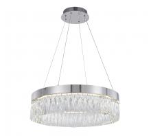  FT94C24CH - LED Chandelier Stainless Steel & Crystal