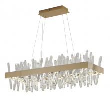  LX63C40G - LED Chandelier Stainless Steel & Crystal