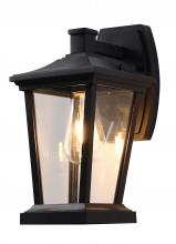  TD27W7MBLK - Outdoor Wall Sconce Metal & Glass