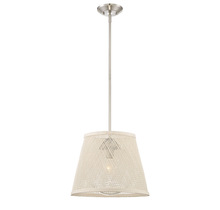  7-1140-1-SN - Messina 1 Light Outdoor Pendant